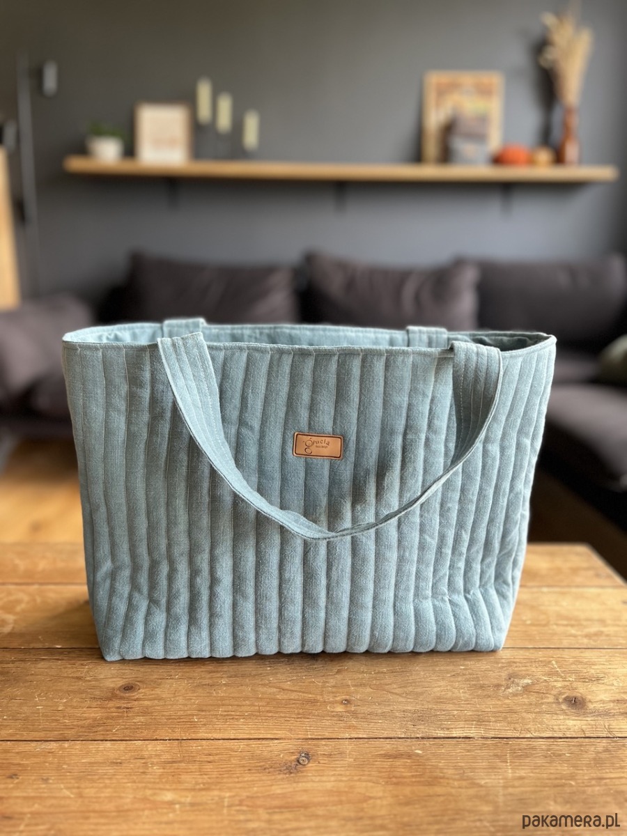 torby na ramię Torba lniana Everyday - niebieska 1