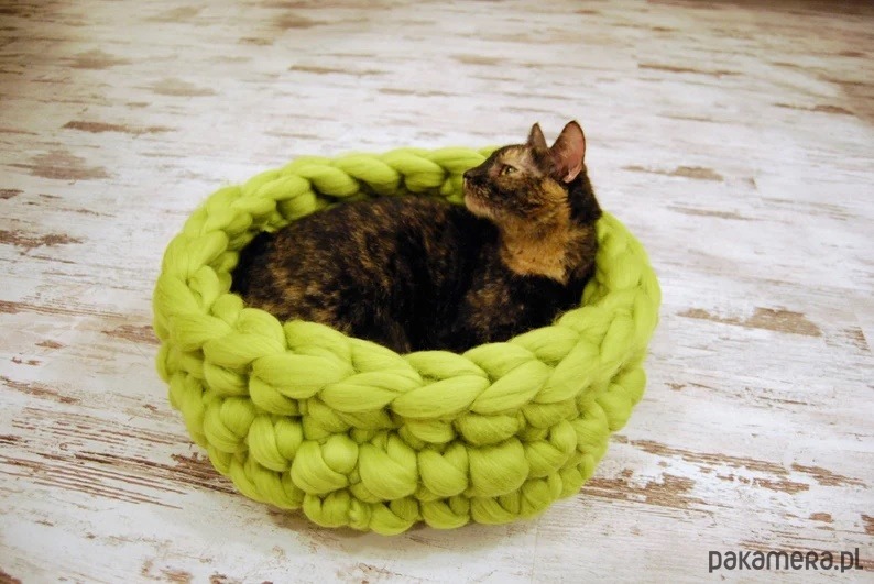 legowiska dla psów i kotów Legowisko dla kota, łóżko dla kota, meble dla kota, kocyk dla kota 1