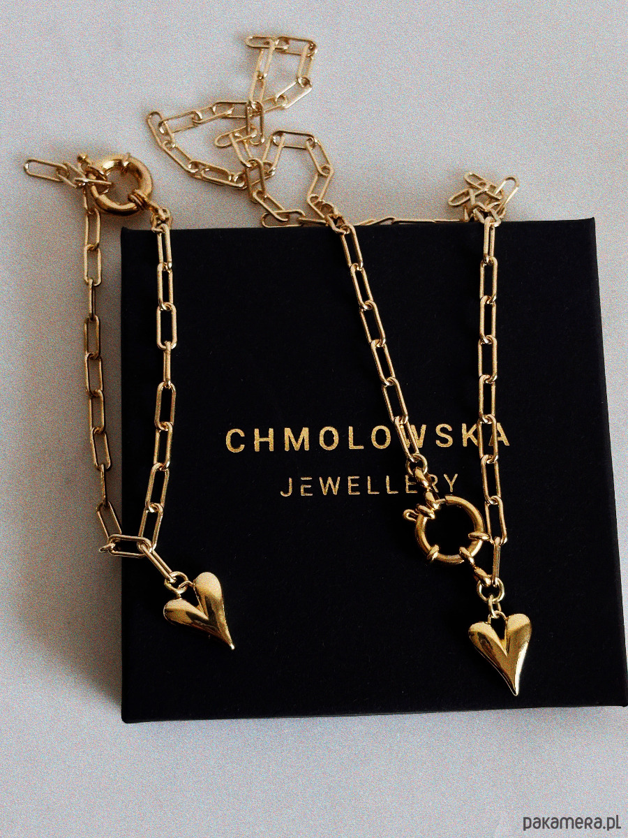 złote naszyjniki Naszyjnik łańcuszek Serduszko 6