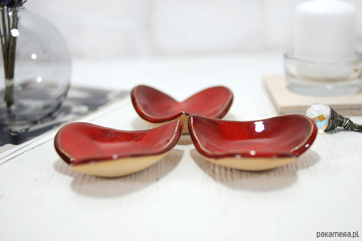 pojemniki na biżuterię Ceramiczna miseczka serce na biżuterię, drobiazgi, obrączki 3