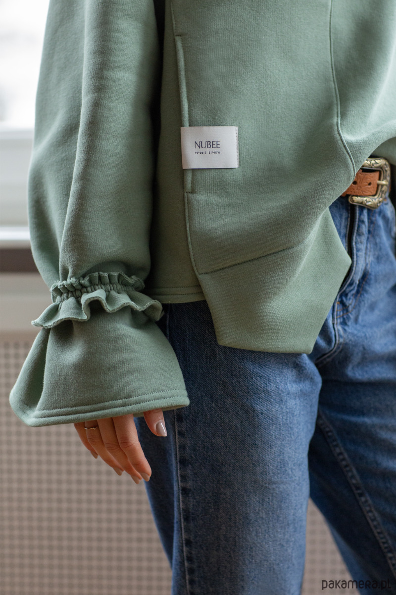 bluza bez kaptura damska Bluza z kominem / personalizowany rękaw 4