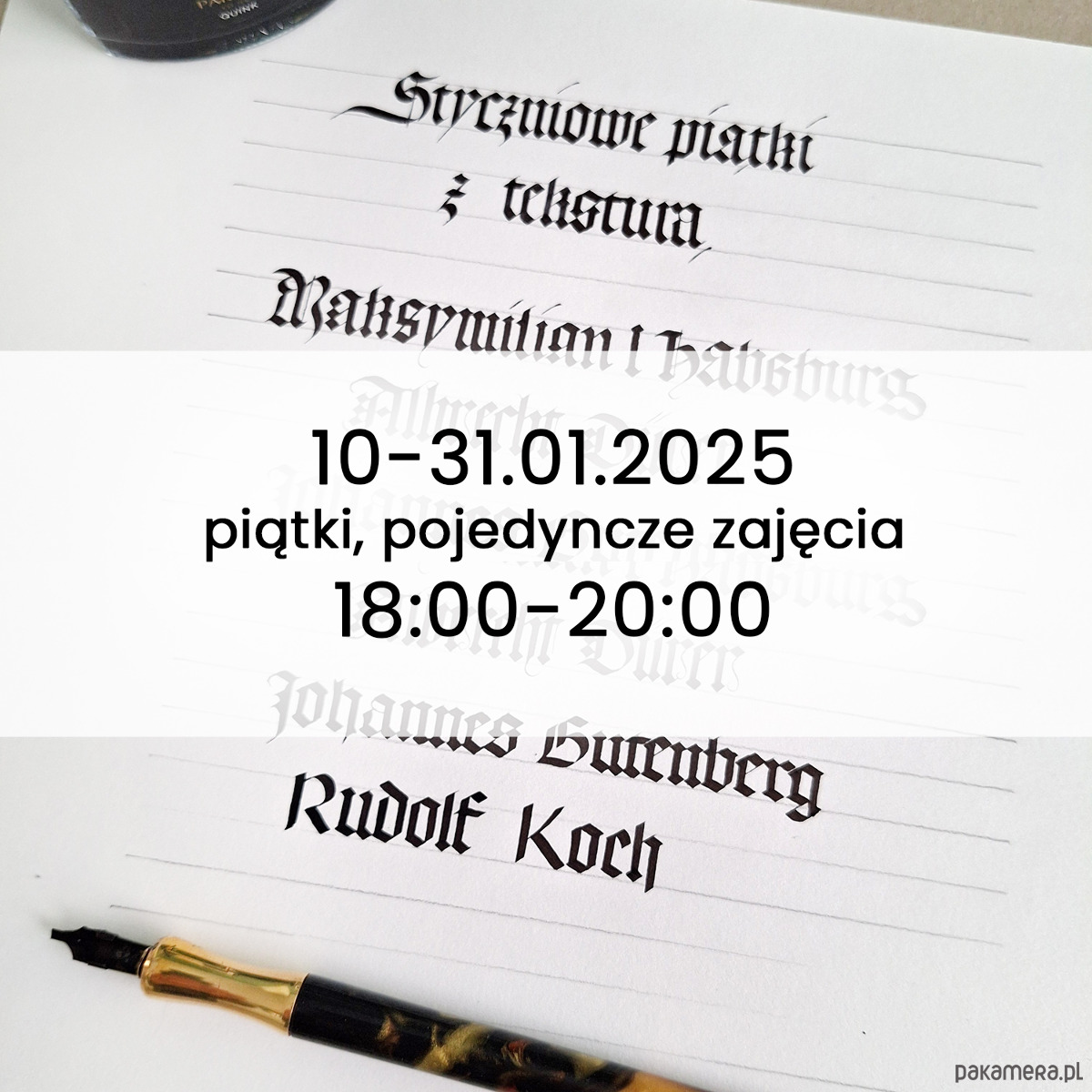 Warsztaty inne Styczeń z teksturą dołącz na pojedyncze zajęcia , 10-31.01.2025 2