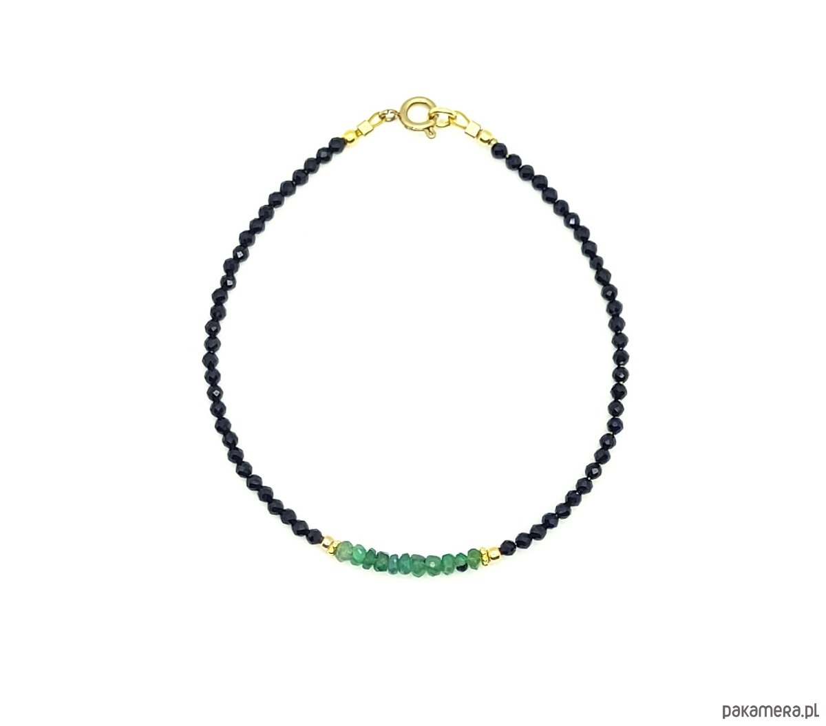 bransoletki z kamieni naturalnych Bransoletka ze szmaragdem 1