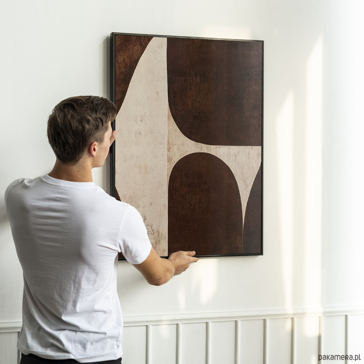 plakaty Plakat Brązowa abstrakcja 4