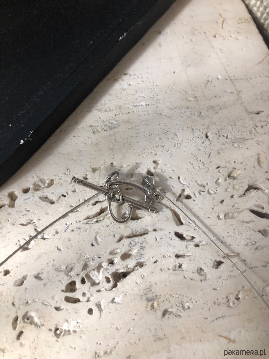 wisiory Naszyjnik agat szary 4