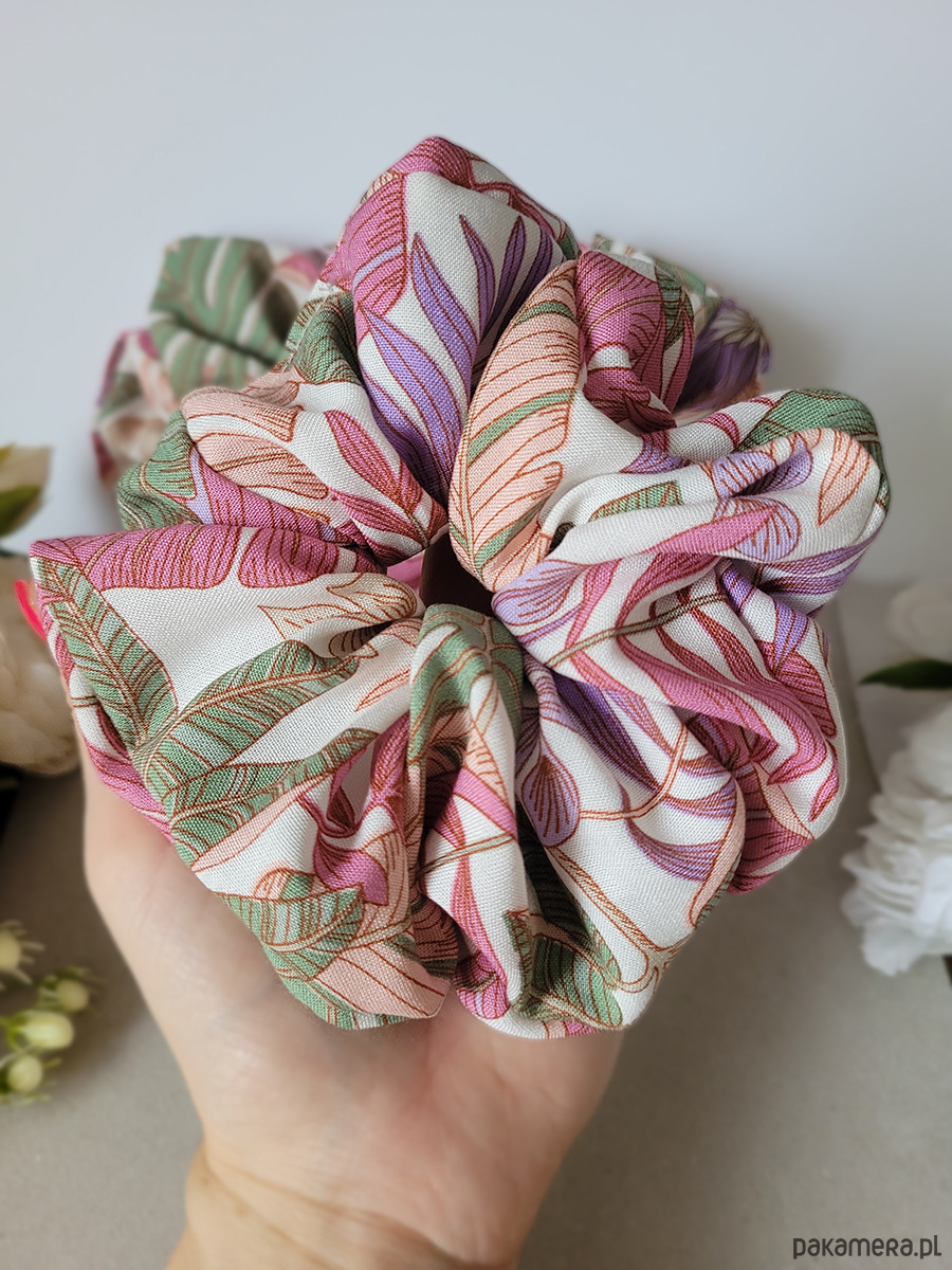 gumki do włosów Gumka Maxi Scrunchie Sweet Jungle 1