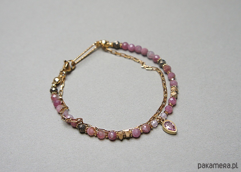 bransoletki z kamieni naturalnych Turmaliny różowe /bransoletka/ szlachetna kolekcja 2