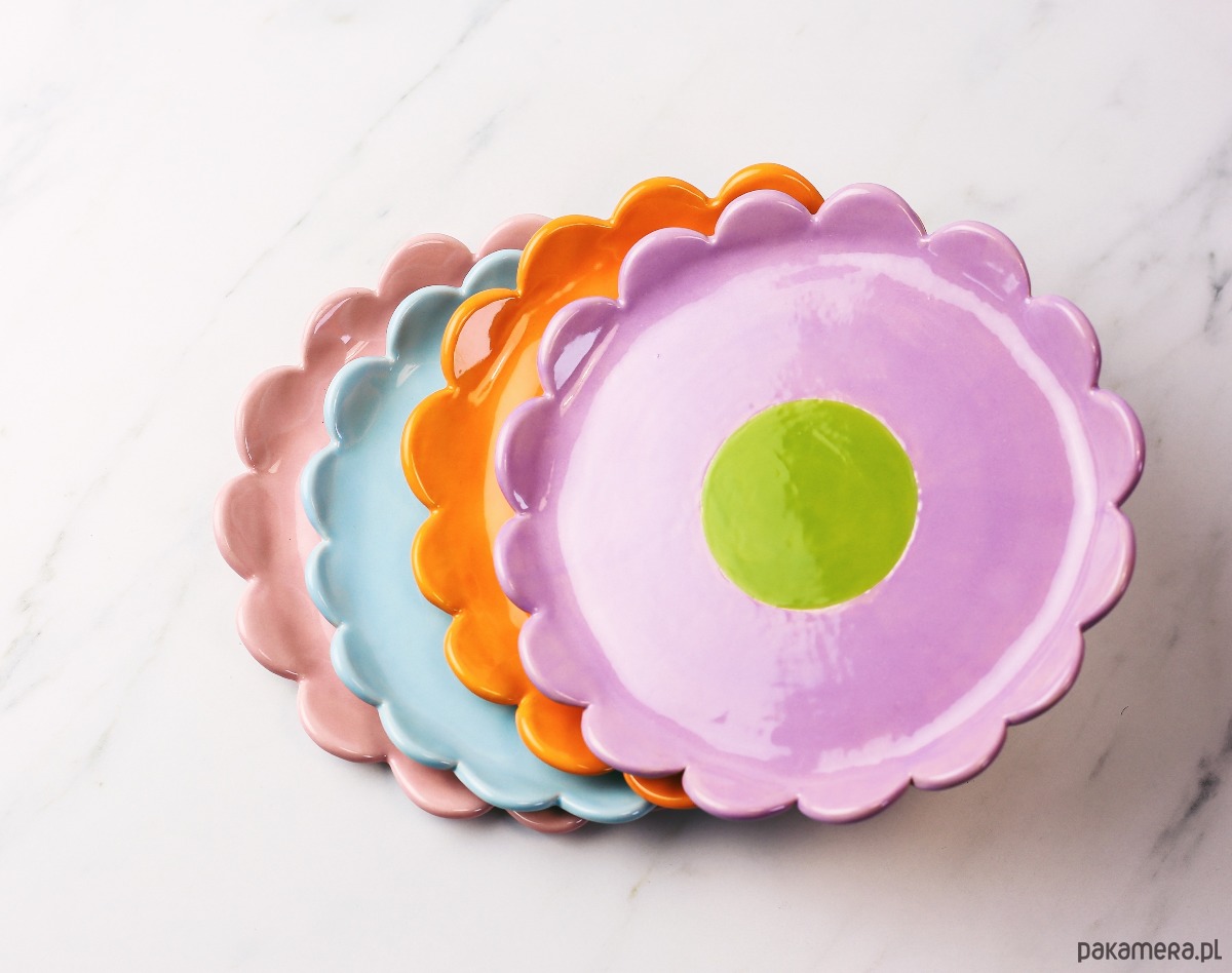 patery i talerze Ceramiczny talerz kwiatek 6