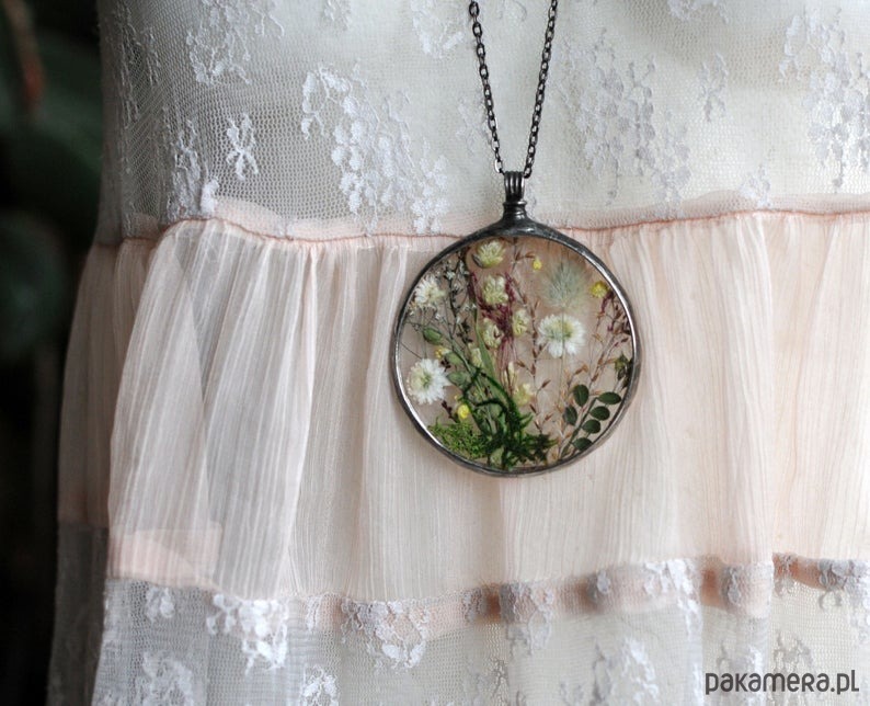 wisiory Naszyjnik Zieleń z Puszkiem 4