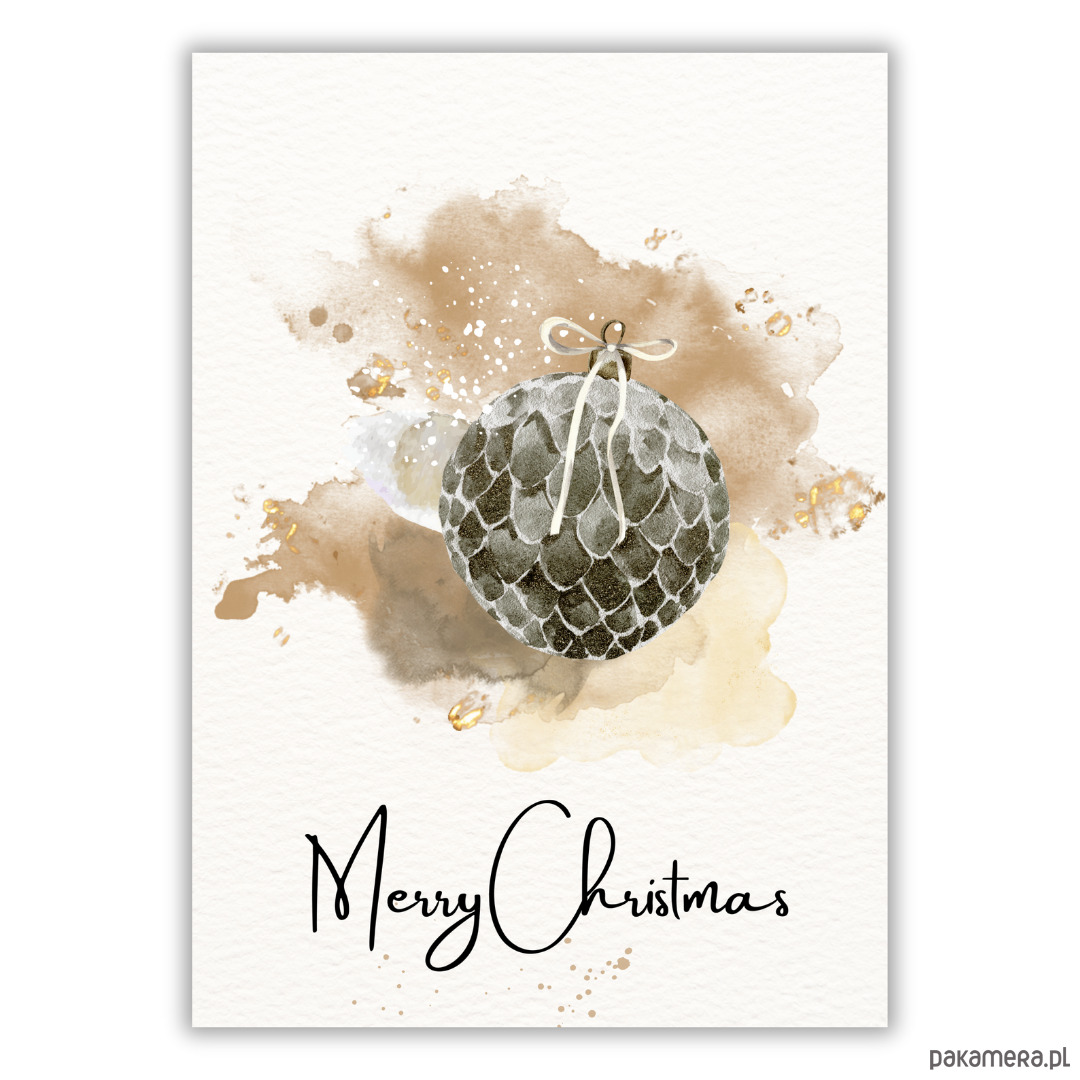 plakaty Plakat Green Christmas bauble 1