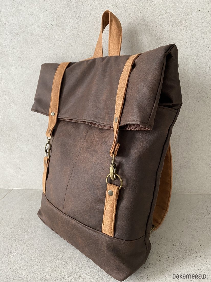 plecaki Plecak  włóczykija - brąz, cynamon 2
