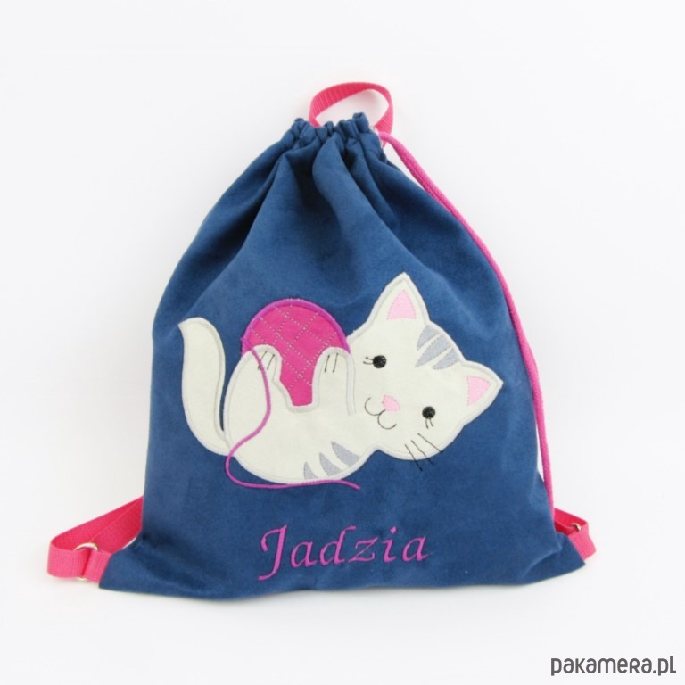 torebki, worki i plecaki dziecięce Prezent dla dziewczynki - plecak z kotkiem 4