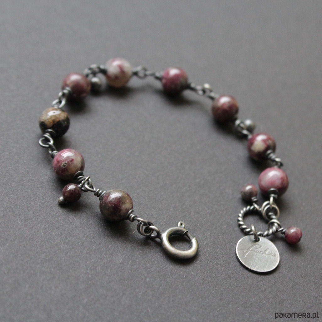 bransoletki z kamieni naturalnych Bransoletka Bakłażan 2