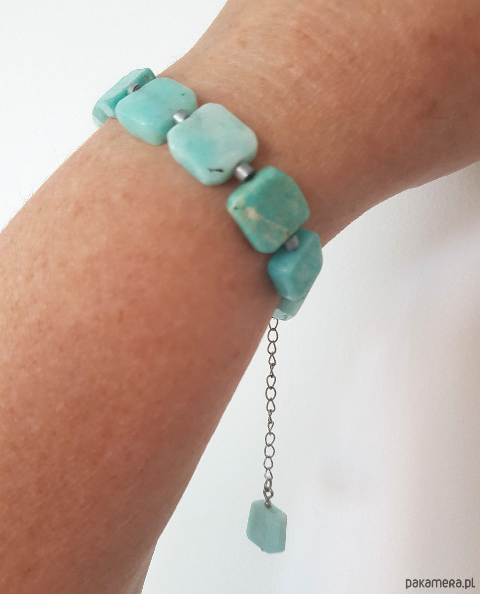 bransoletki z kamieni naturalnych Bransoletka z Amazonitem 1