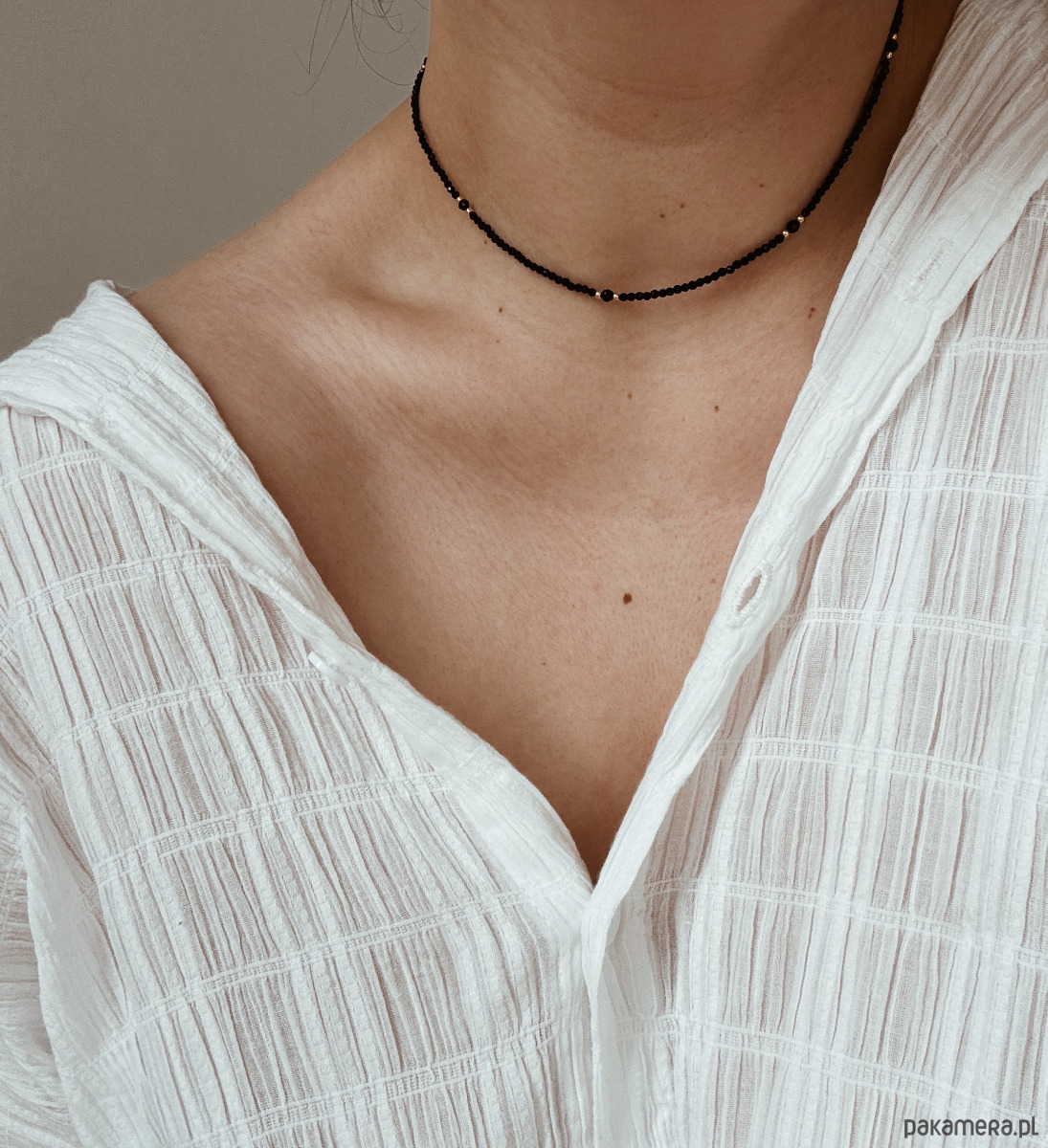 złote naszyjniki Naszyjnik Onyks 1