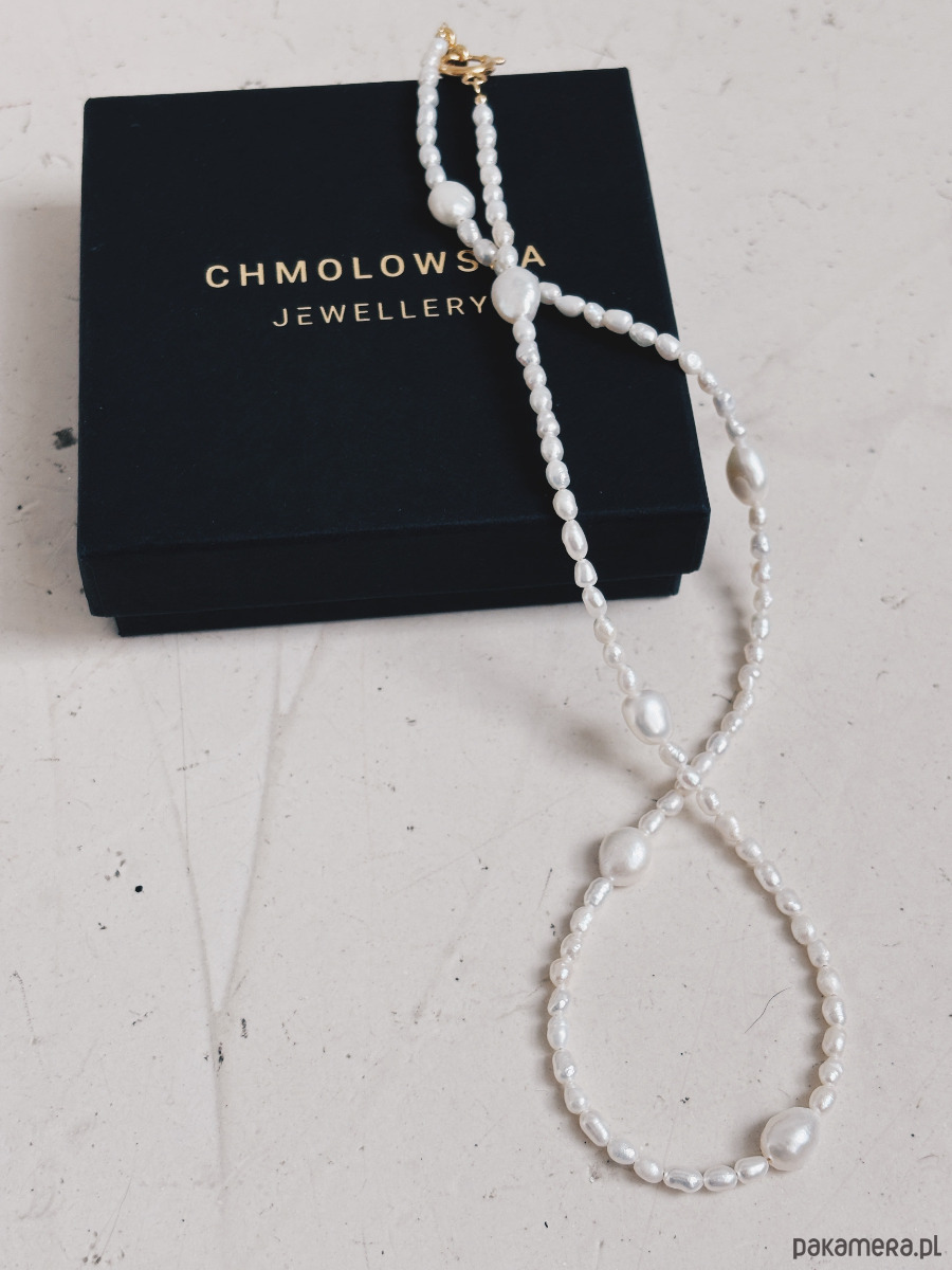 złote naszyjniki Naszyjnik z pereł naturalnych 6