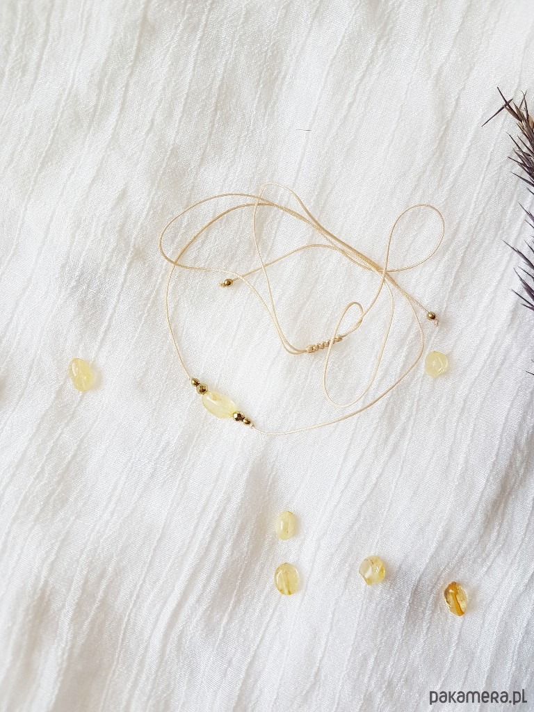 chokery Choker z Cytrynem 1