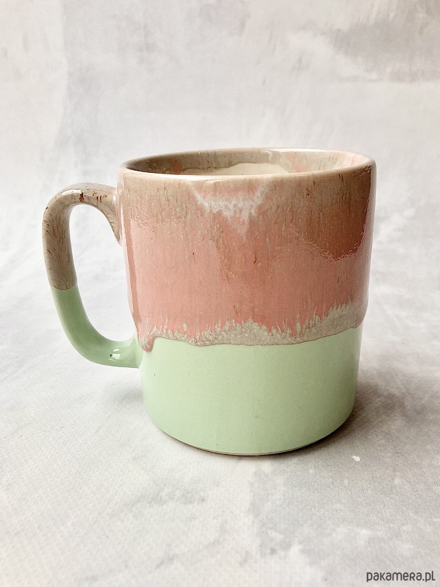 kubki Kubek *Pink and green* 400ml 3