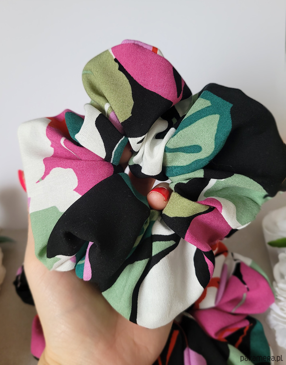 gumki do włosów Gumka Maxi Scrunchie Eksplozja kolorów 2