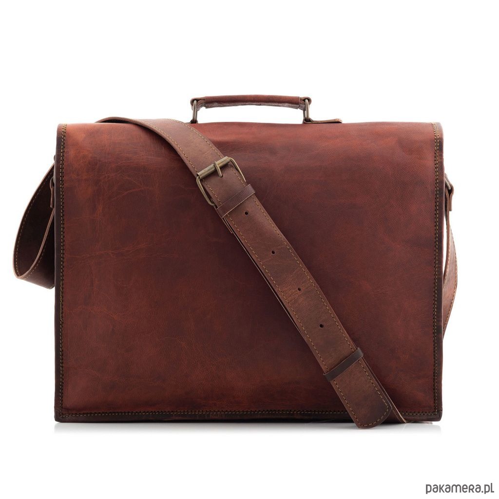 torby i nerki męskie Torba Vintage Męska Skórzana do Pracy Belveder BH72 1