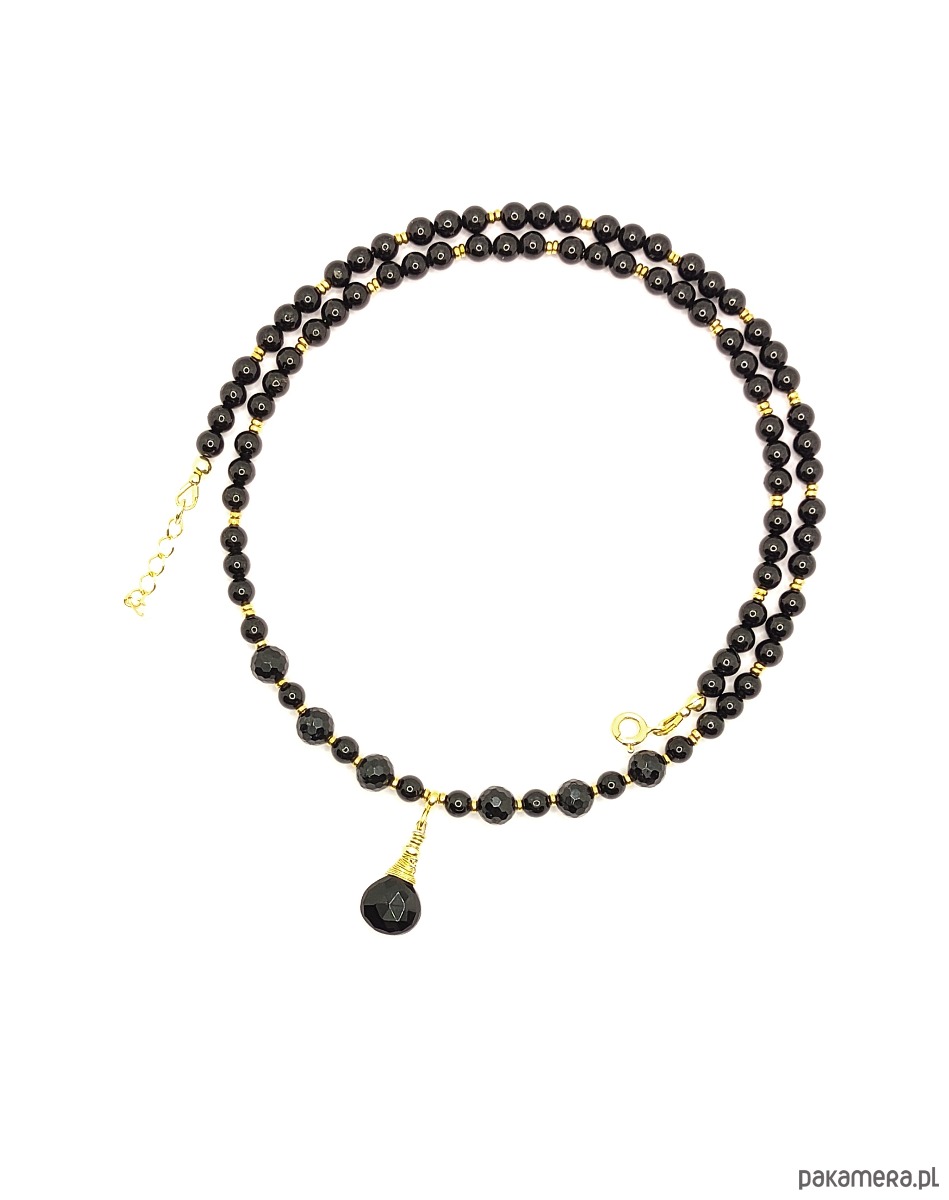złote naszyjniki Zmysłowy naszyjnik z turmalinów 5