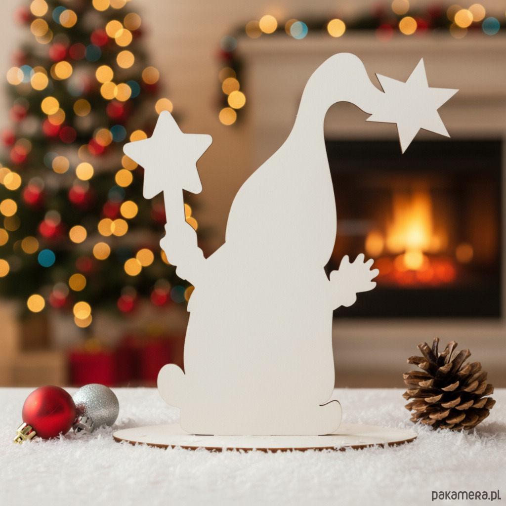 dekoracje świąteczne Figurka Skrzat Gremlin Elf ZESTAW 10SZT Ozdoby Świąteczne do Malowania DIY 1