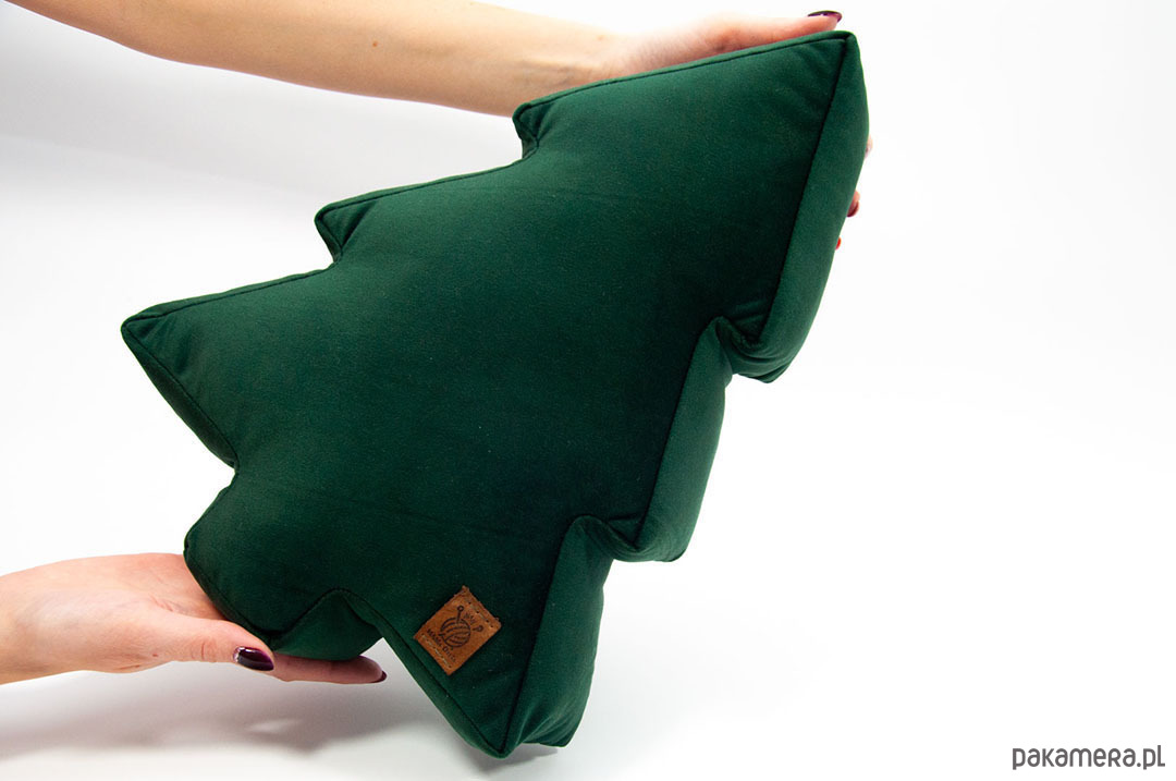 choinki Welurowa poduszka dekoracyjna drzewko choinka. 1