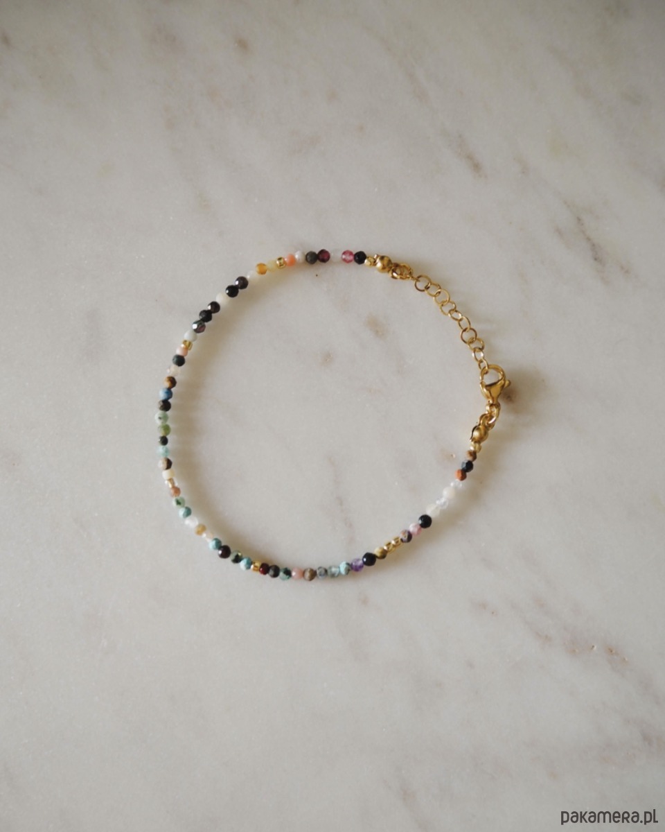 bransoletki z kamieni naturalnych Bransoletka z kolorowych kamieni 1