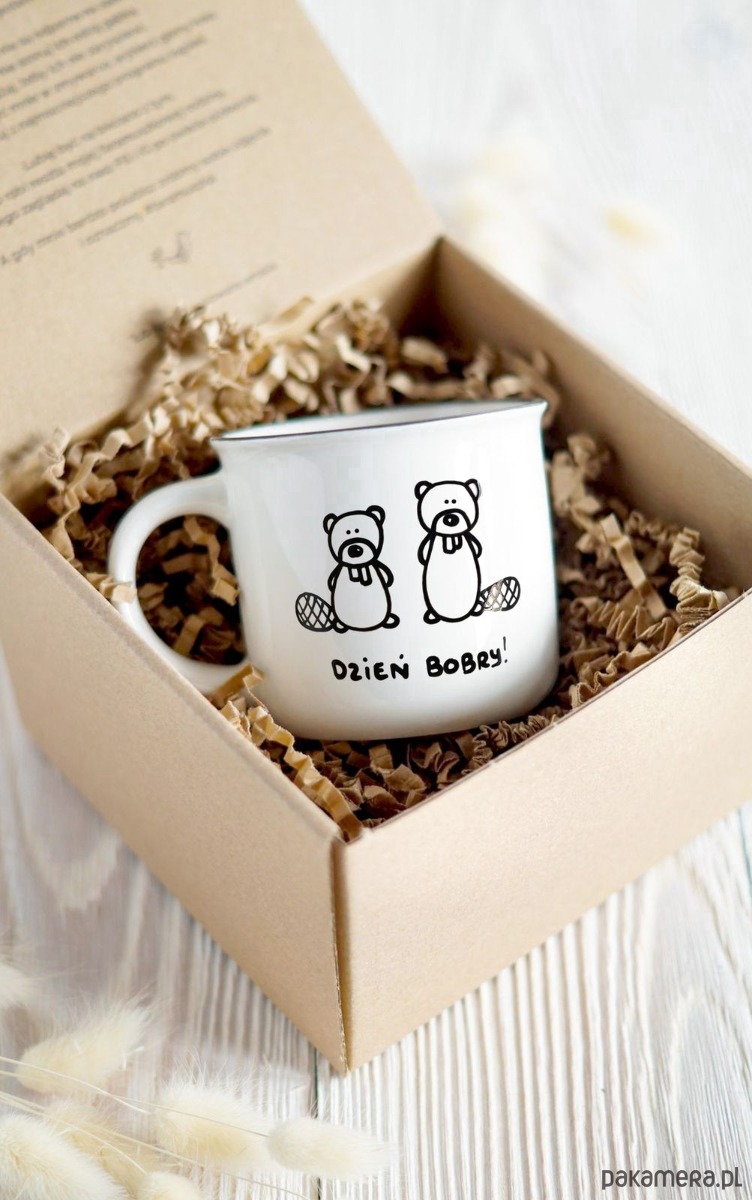 kubki Kubek z Bobrem, na dzień dobry, optymistyczny 1