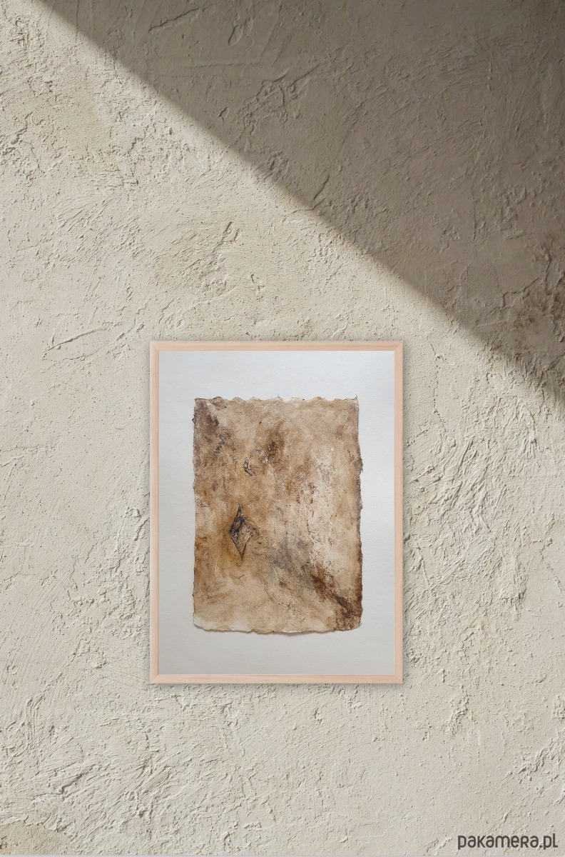 obrazy Abstrakcja wabi sabi nr 09, pigmenty ziemne, akryl 1