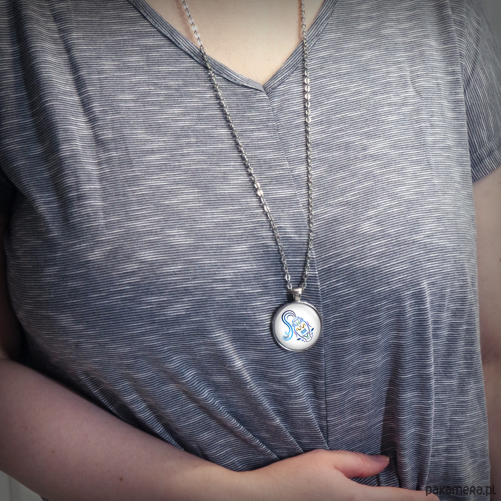 wisiory Kolekcja Starlight - Medalion Wodnik - duży 1