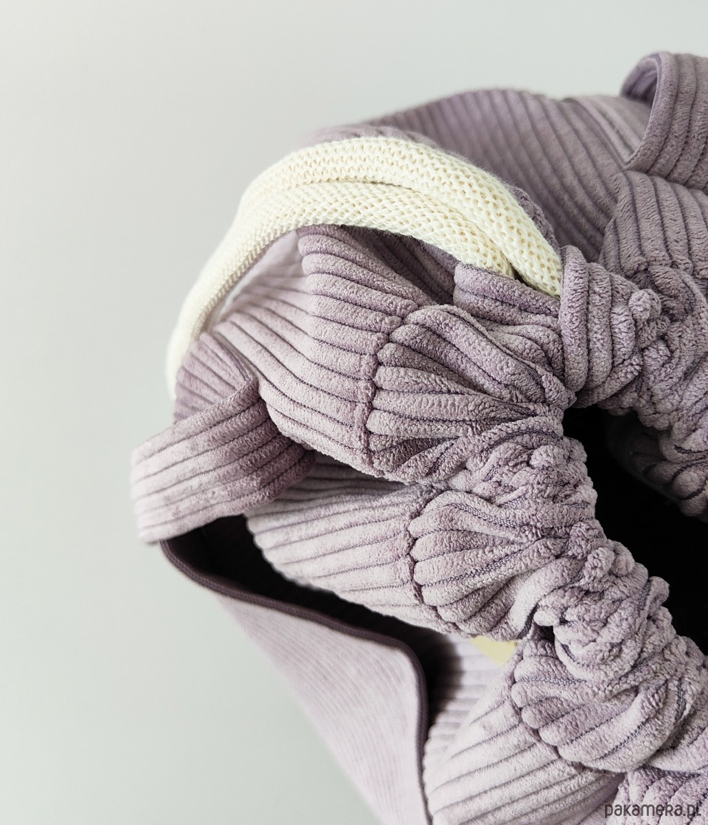 torby na ramię Torba SummerBag LAVANDA-duża lawendowa torba sztruksowa 3