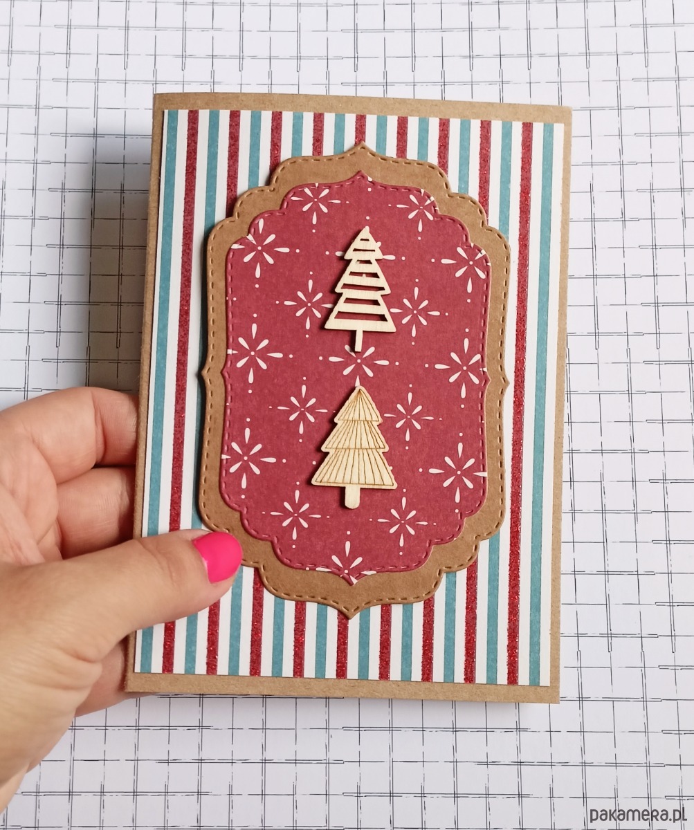 kartki scrapbooking Kartki świąteczne 4szt - ręcznie robione, oryginalne kartki 4