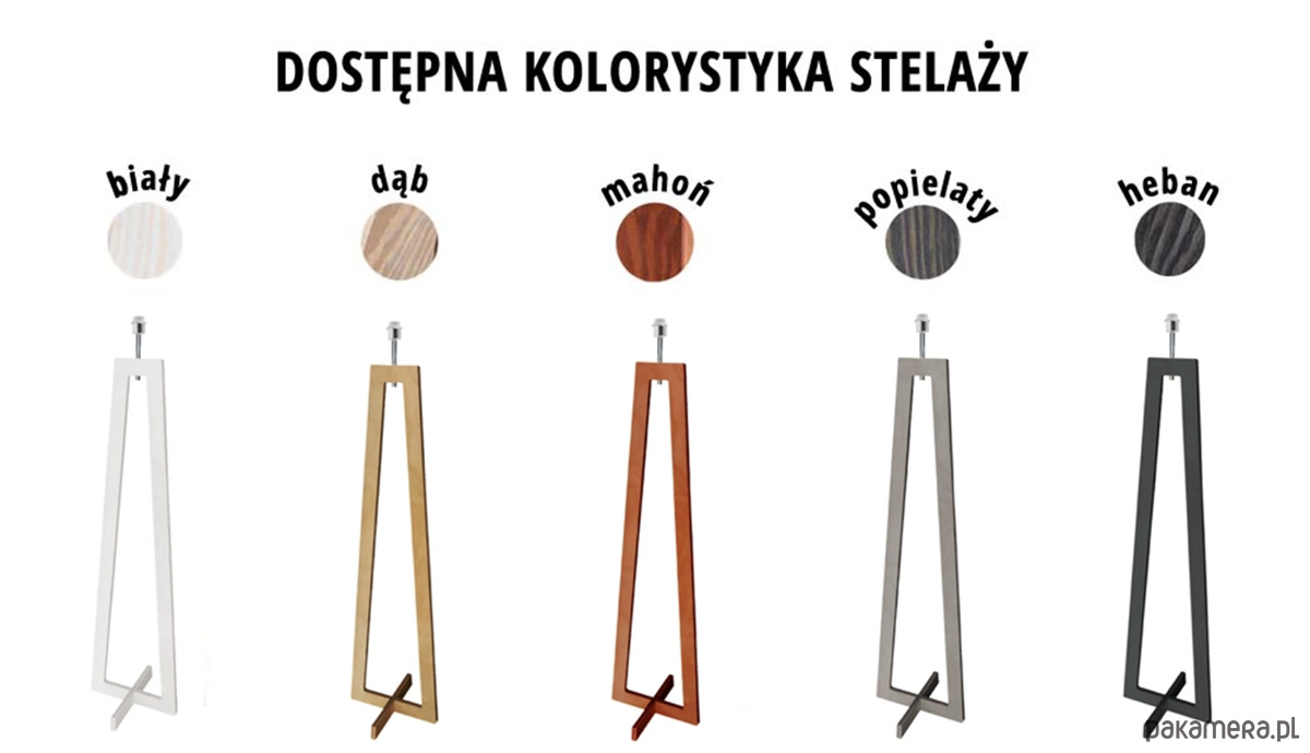 lampy podłogowe Lampa stojąca drewniana w stylu skandynawskim BALI ECO 6