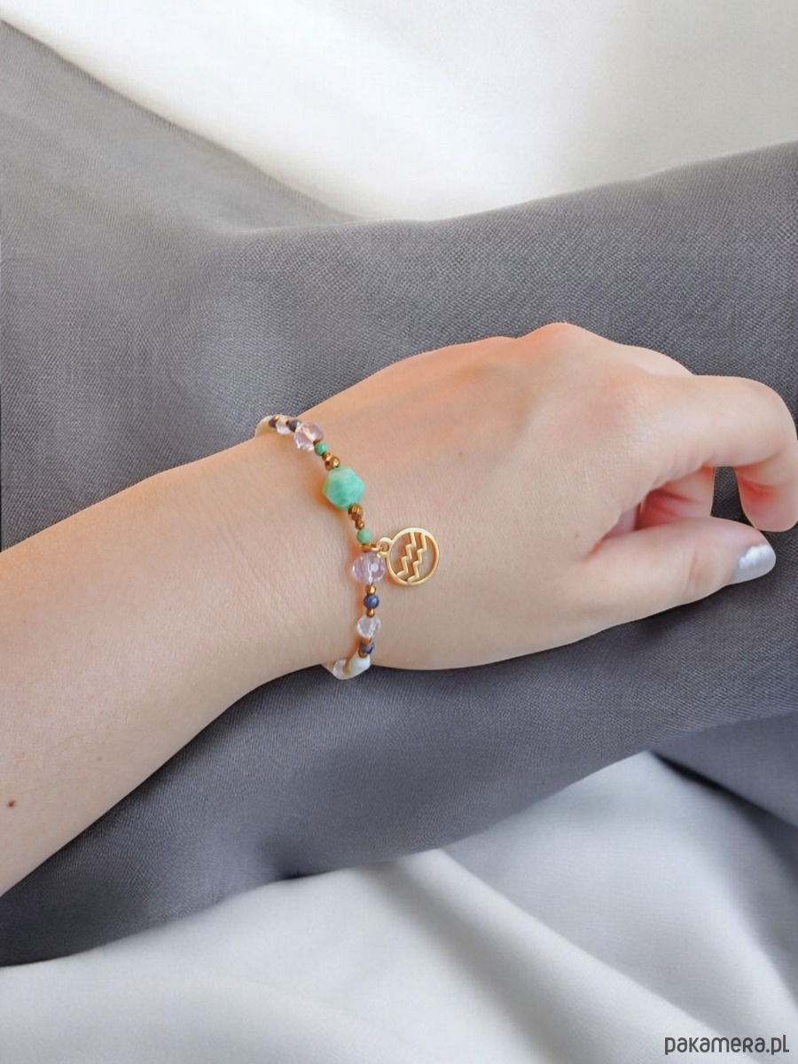 bransoletki z kamieni naturalnych WODNIK - zodiac collection - PREMIUM - nowa wersja 3