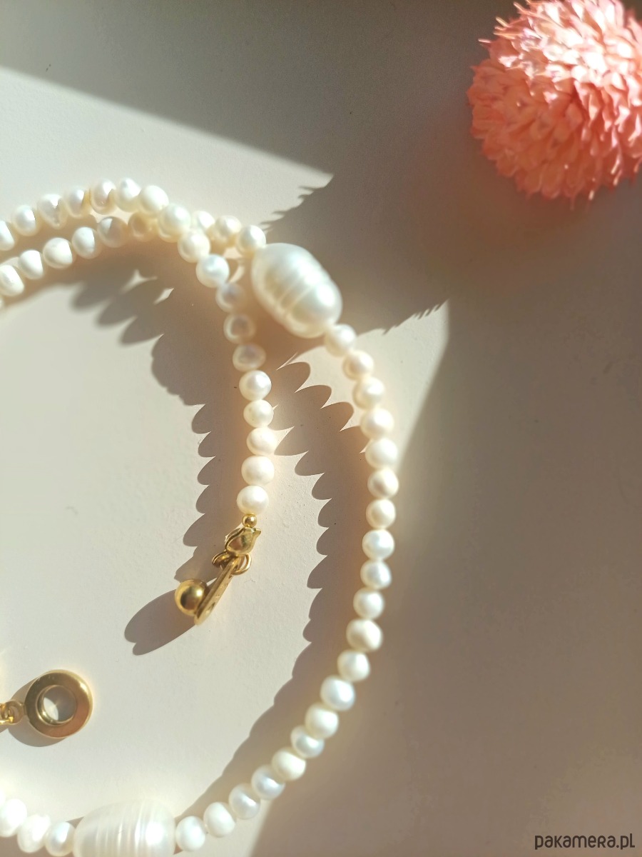naszyjniki - inne Naszyjnik z pereł naturalnych 5