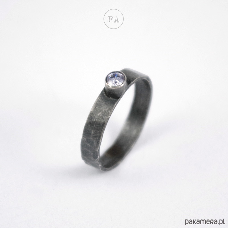 pierścionki zaręczynowe Pierścionek z brylantem 0.1ct + Certyfikat 3