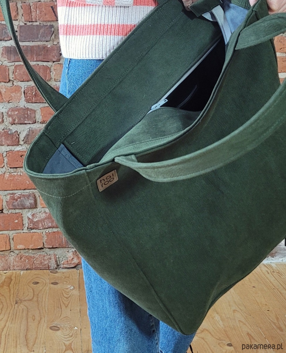 torby na ramię Lazy bag Bukka zielona vegan oversize 7