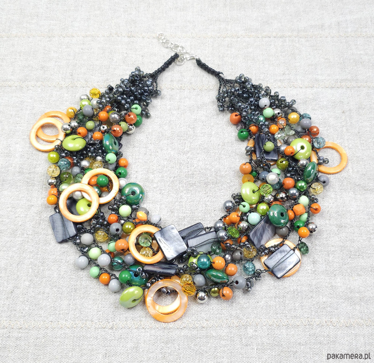 kolie 6022 Artystyczny Naszyjnik "Leśne Echa" 2