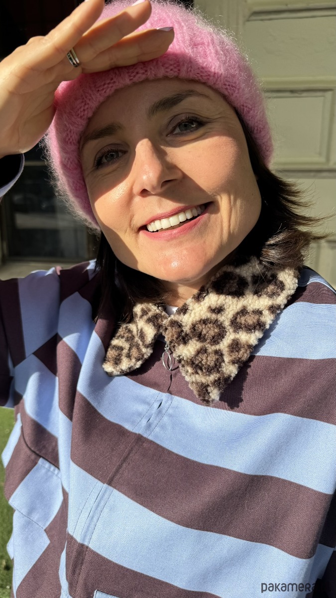 kurtki damskie Kurtka w pasy z kołnierzykiem 1