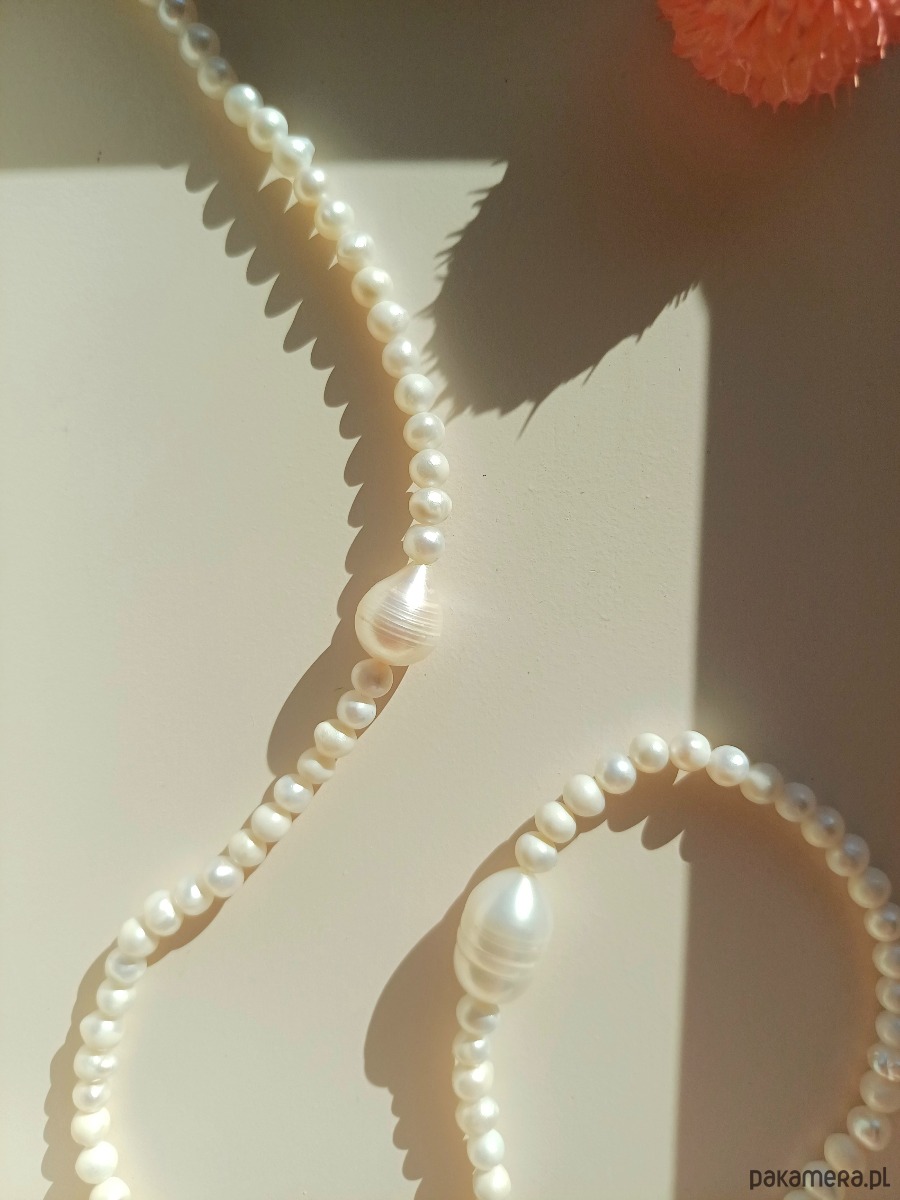 naszyjniki - inne Naszyjnik z pereł naturalnych 6