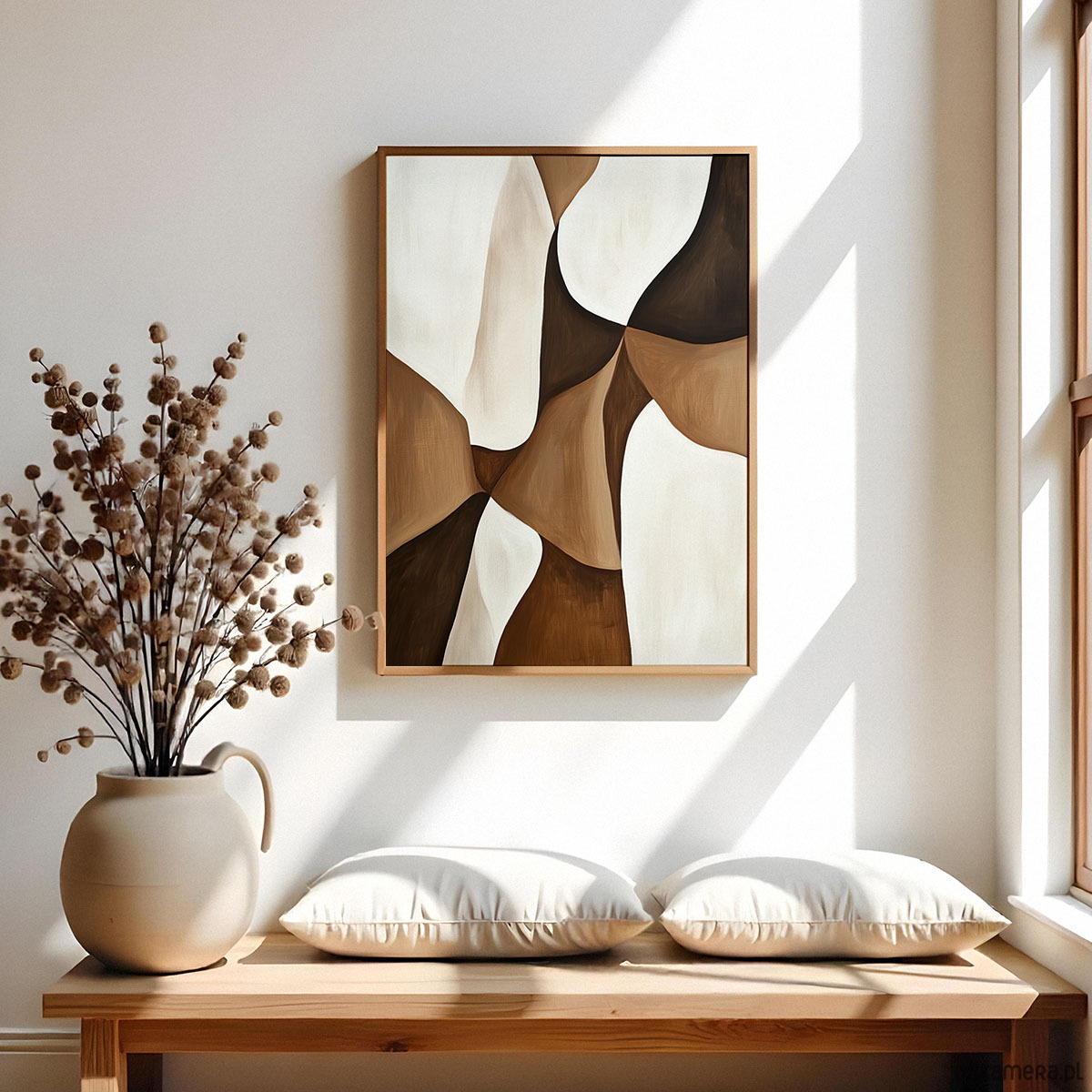 plakaty Plakat Abstrakcja w brązie 5