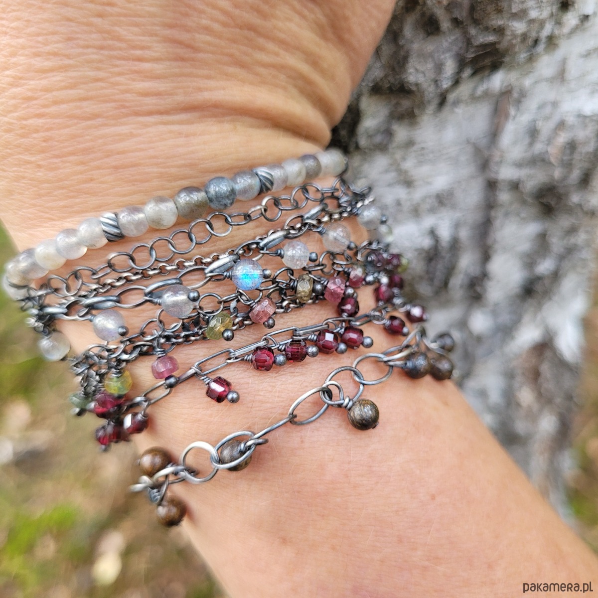 bransoletki z kamieni naturalnych Bransoletka Granatka 7