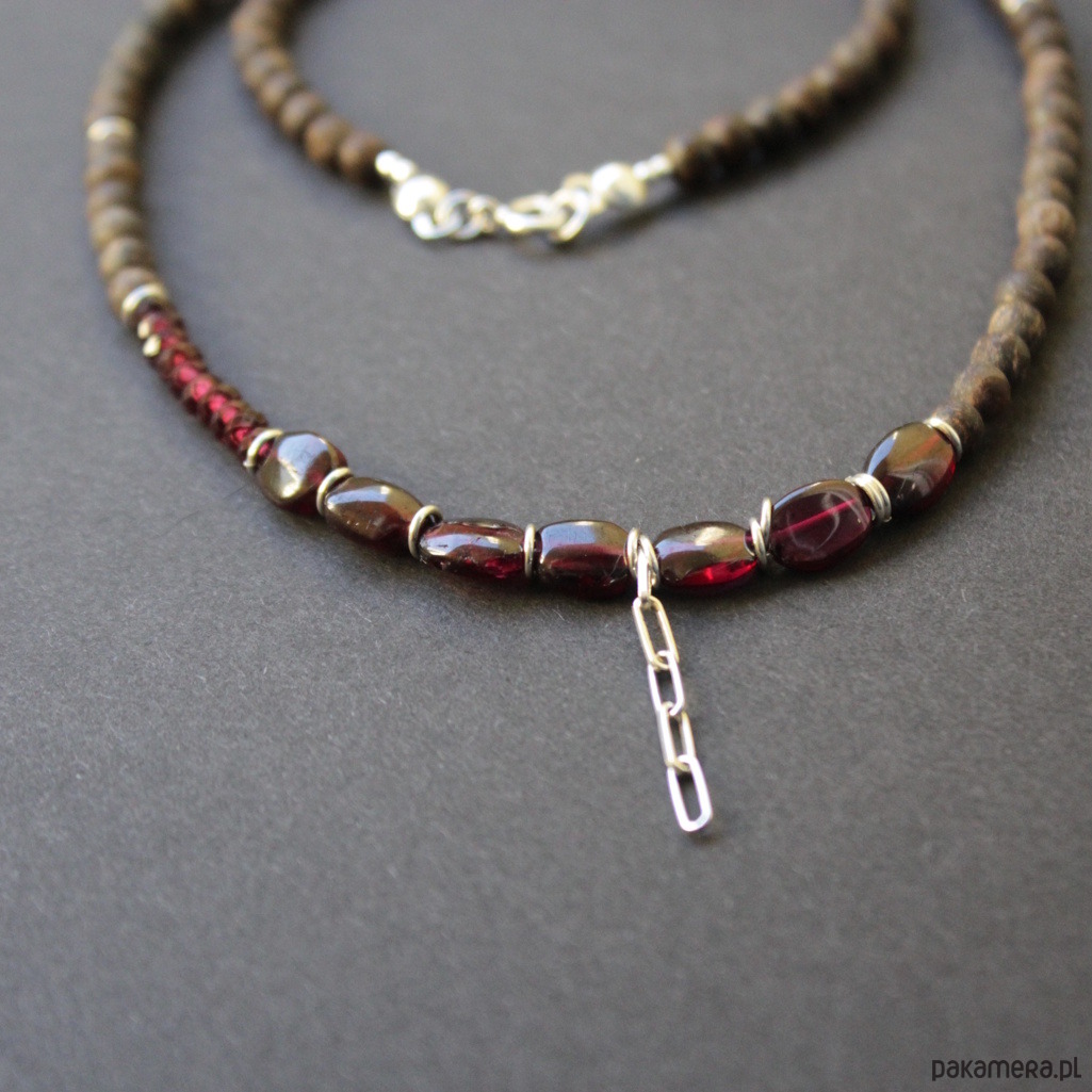 srebrne naszyjniki Naszyjnik czekolada i porto 3
