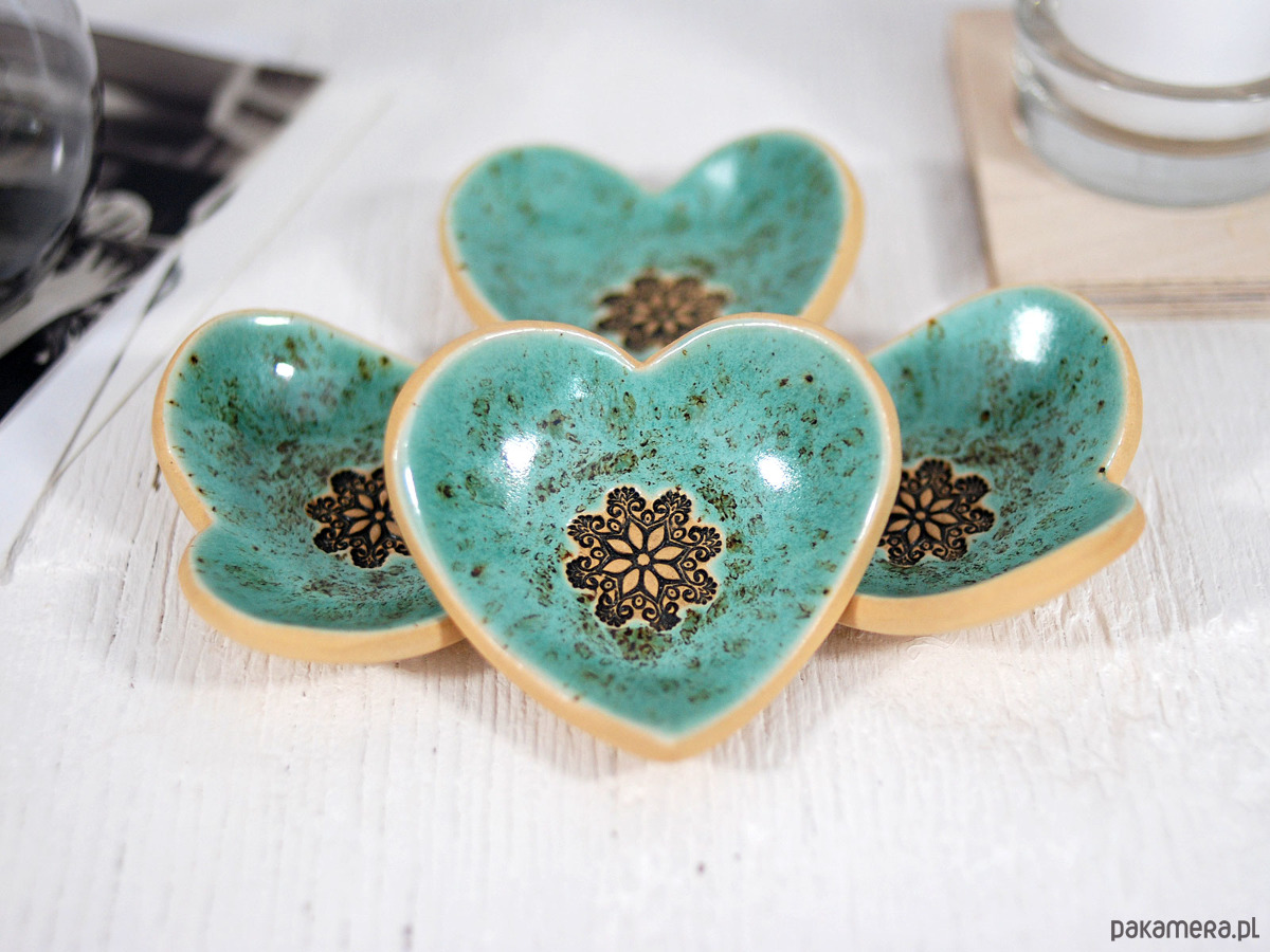 pojemniki na biżuterię Ceramiczna miseczka na biżuterię - boho 8