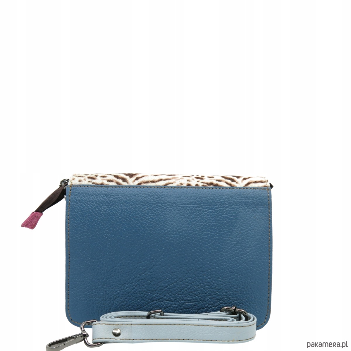 torby na ramię Torebka zamszowa, elegancka, skórzana, zamsz, ozdobny chwost eko OLIVKA 2