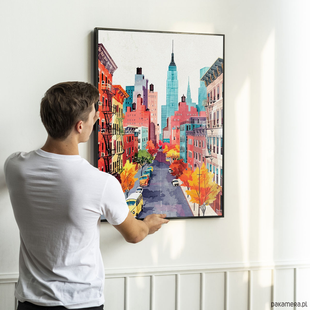 plakaty New York City  Nowy Jork - plakat ilustracja grafika 1