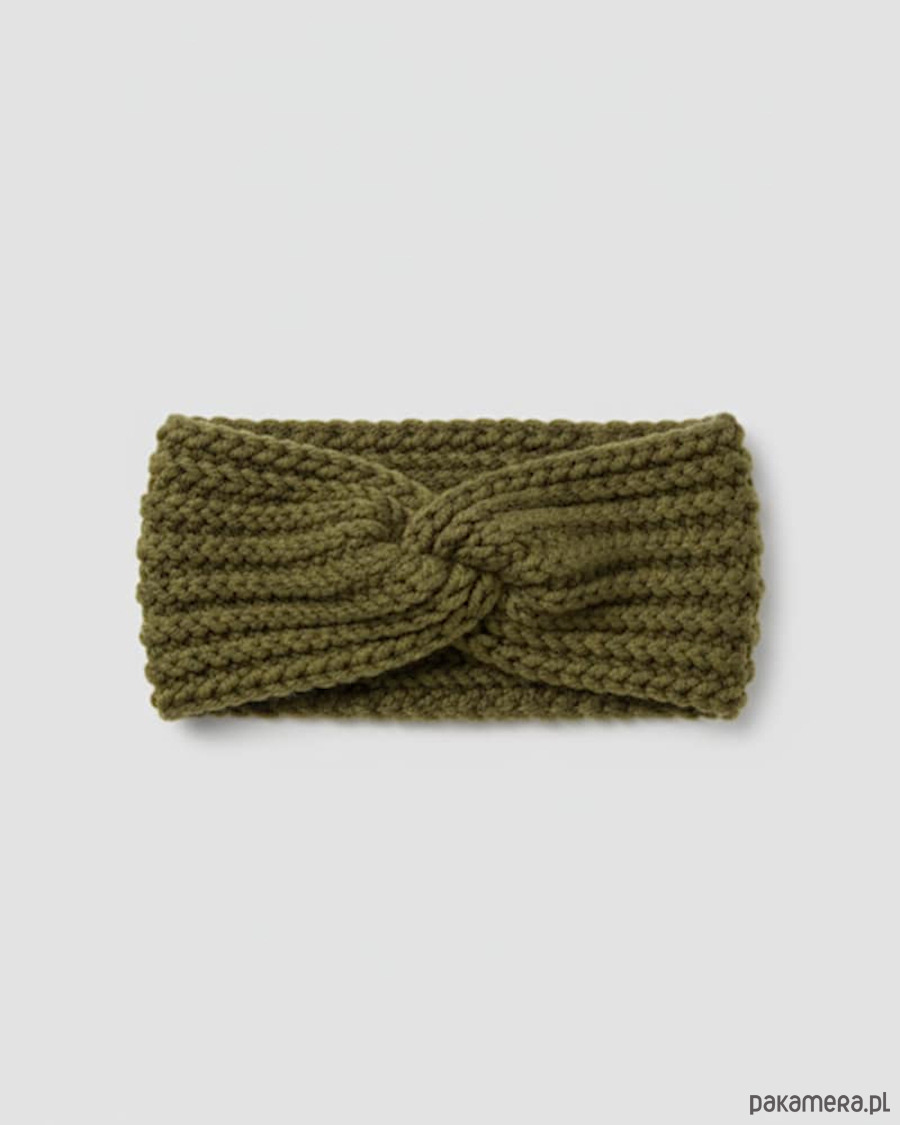 opaski do włosów Opaska damska na głowę na szydełku jesień zima 2