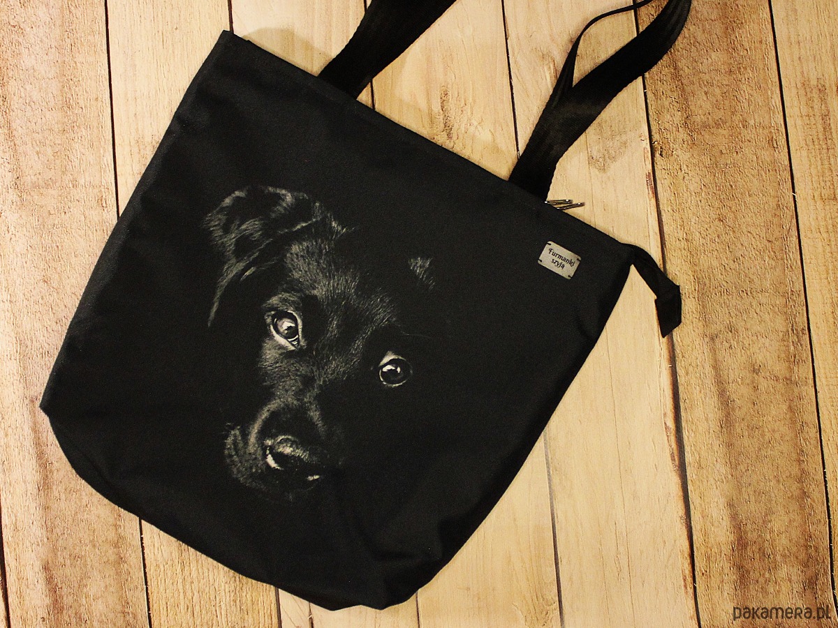 torby na ramię Torba czarny pies labrador 1