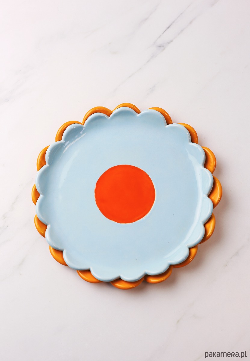 patery i talerze Ceramiczny talerz kwiatek 2
